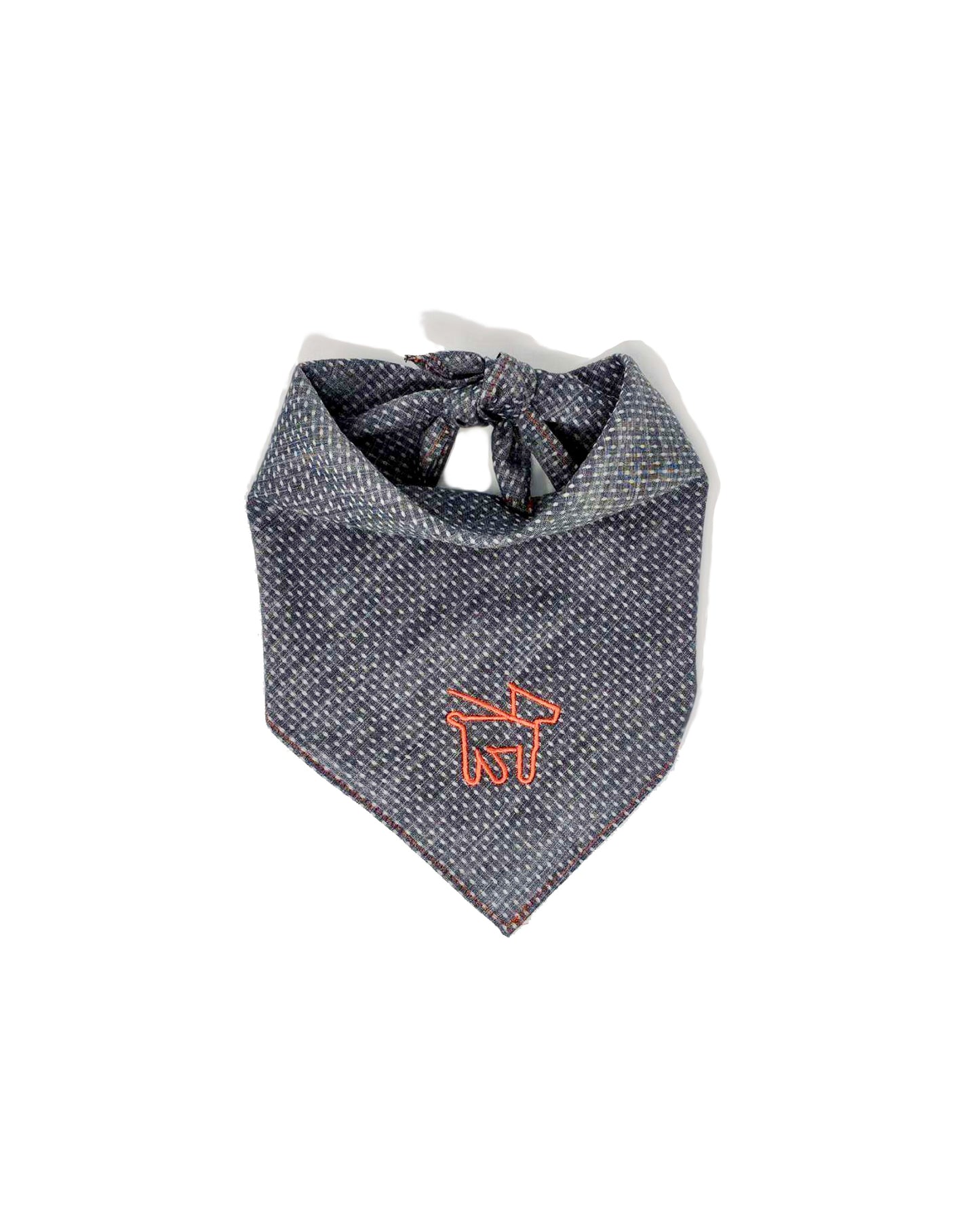 dog bandana in chambray