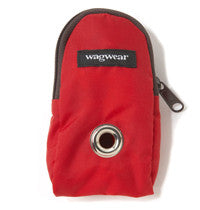 nylon pouch in red