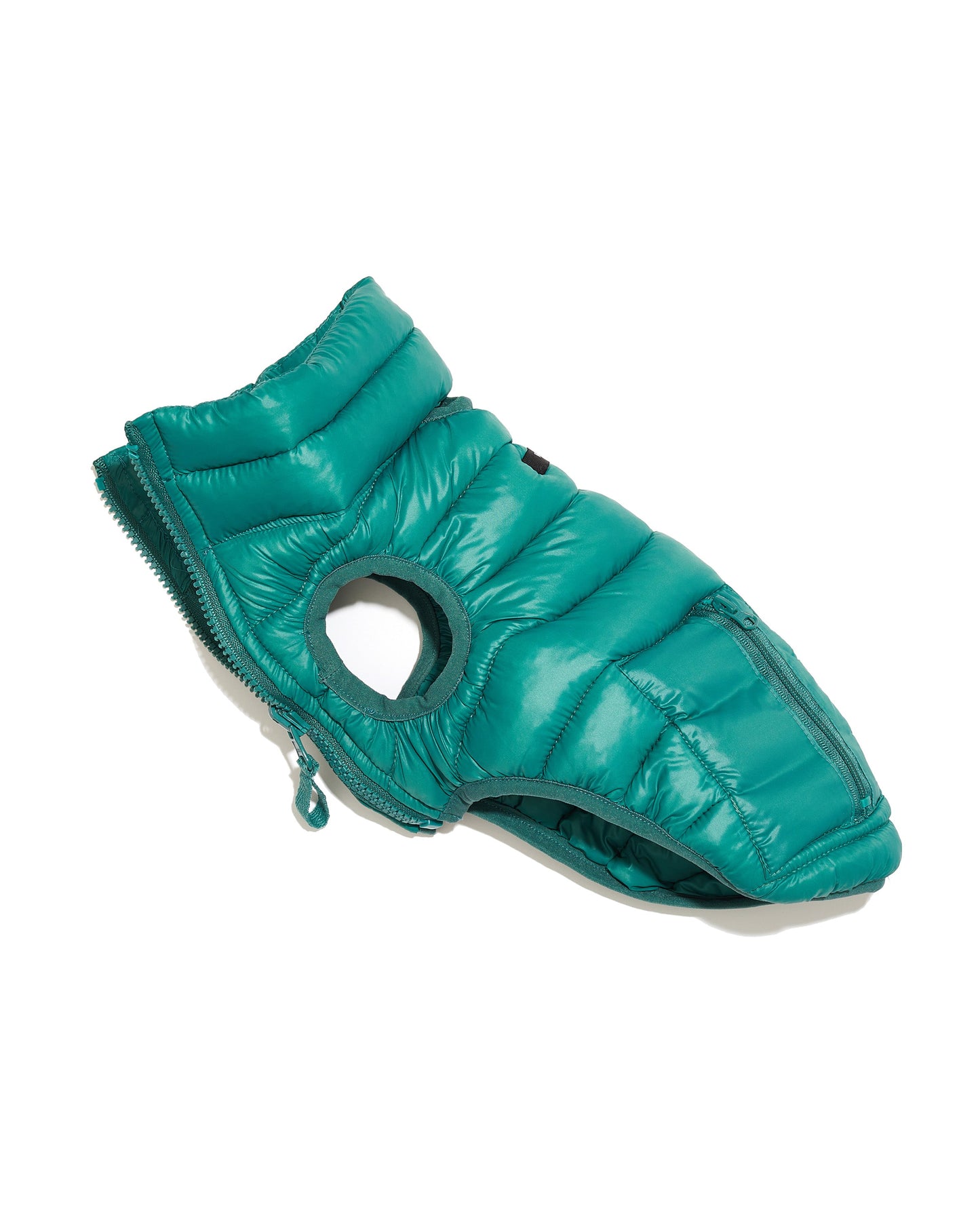 Puffer vest in jade